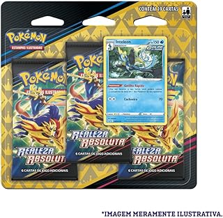 Blister Triplo Pokemon Realeza Absoluta Inteleon, Cor: Estampado - Copag