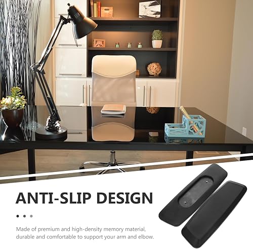 Miniatura 9 de COHEALI Reposabrazos de elevación giratorio para silla de oficina con piel sintética respetuosa con la piel, ergonómico, ajustable, reposabrazos,