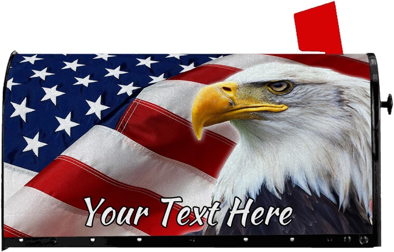 Custom Mailbox Covers Personalized Patriotic American Flag