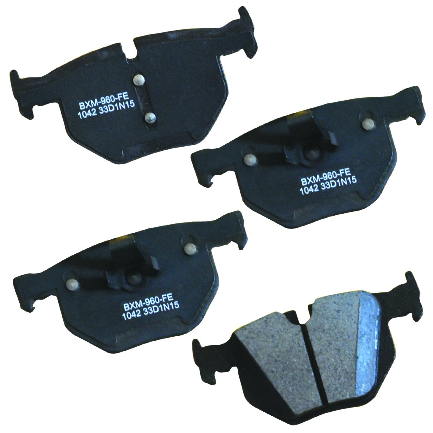 Bendix Premium SBM1042 Semi-Metallic Rear Brake Pads for Select Models BMW 525i, 525xi, 528i, 528i xDrive, 528xi, 530i, 530xi, 535i 535xi, X5, X6