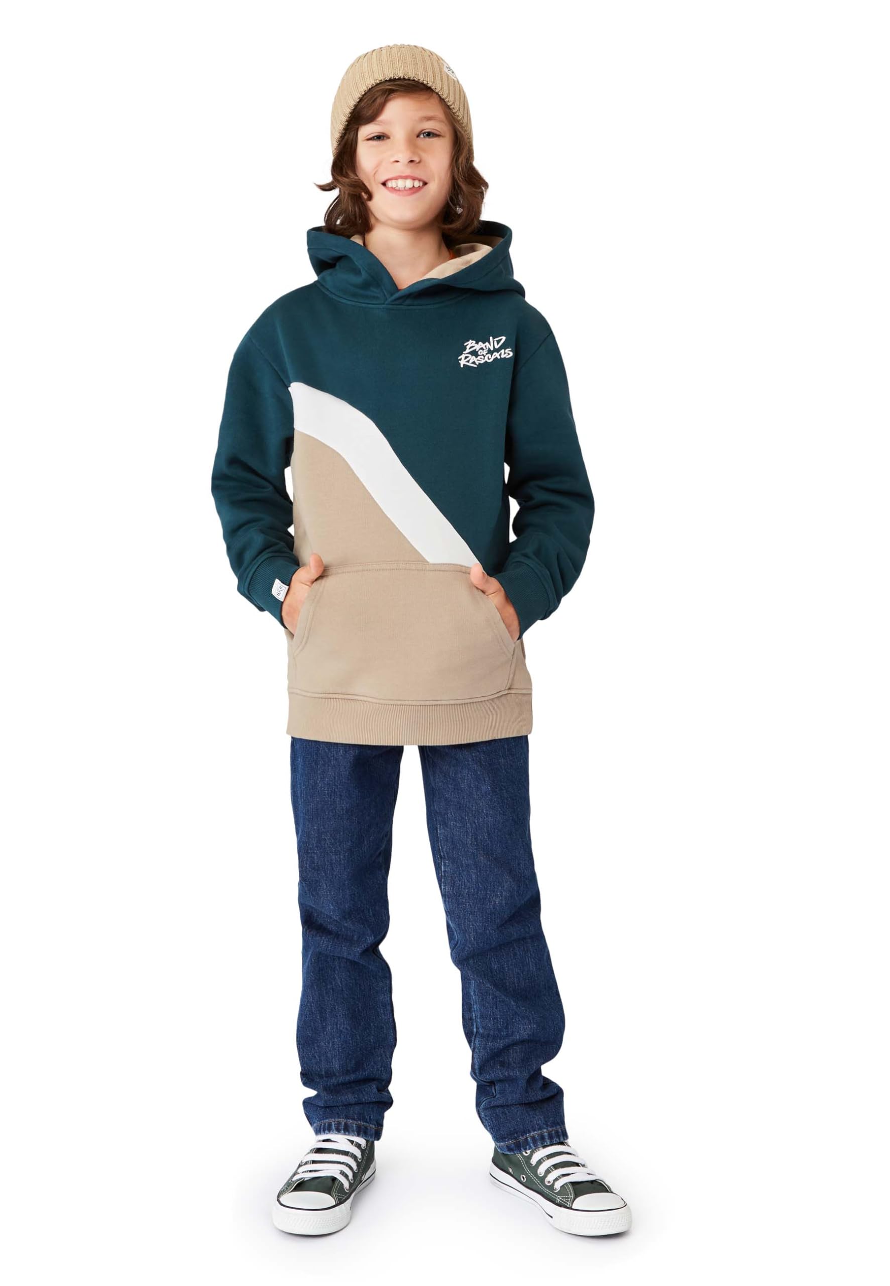 Band of Rascals Kinder Kapuzenpullover Wave aus Bio-Baumwolle