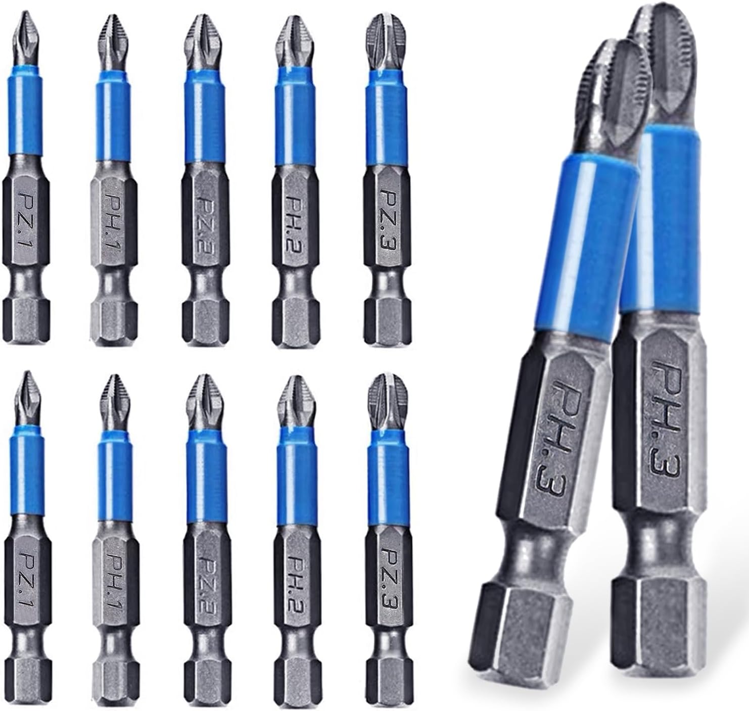 12Pcs Impact Screwdriver Driver Bits Set NonSlip Drill Bits