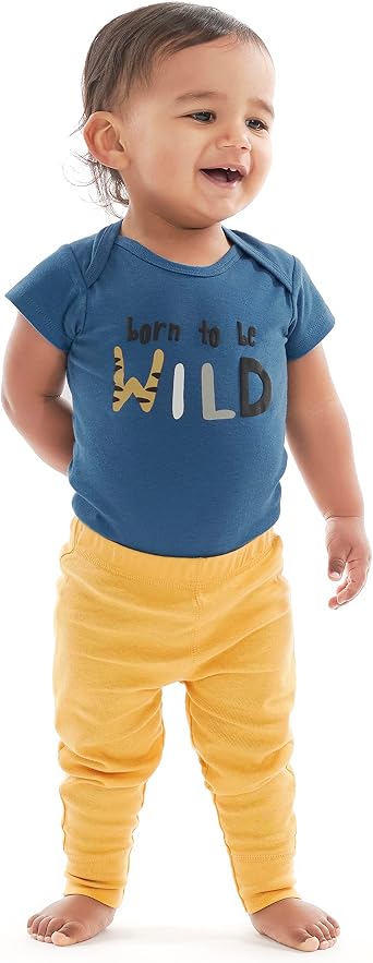 Onesies Brand Unisex Baby 3 Outfit Bundle Mix Match Pants Set