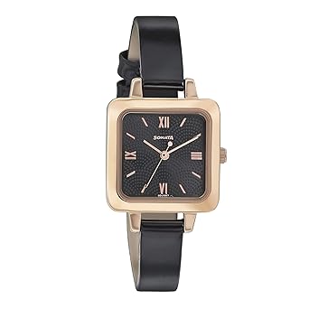 Sonata Blush It Up Analog Black Dial Womens Watch-NM8152WL01 / NL8152WL01