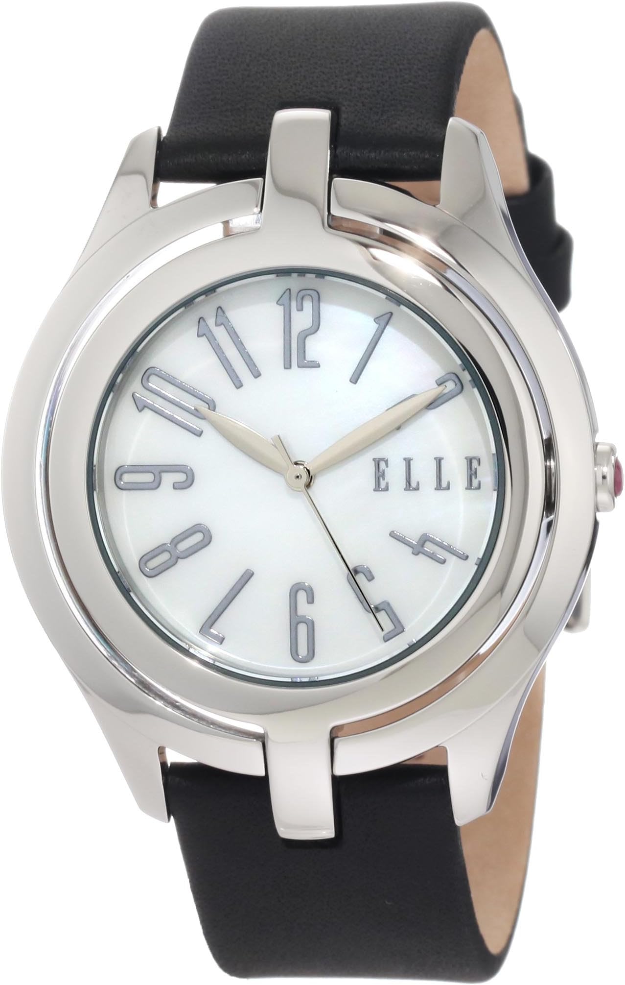 Women's EL20135S04N Black Leather Watch
