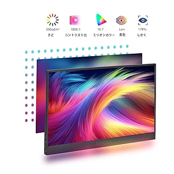 高画質で美しいIPSスクリーン表示♪❤圧倒的な使いやすさ❣万能モバイルモニター 高画質で美しいIPSスクリーン表示❣圧倒的な使いやすさ♪❤️