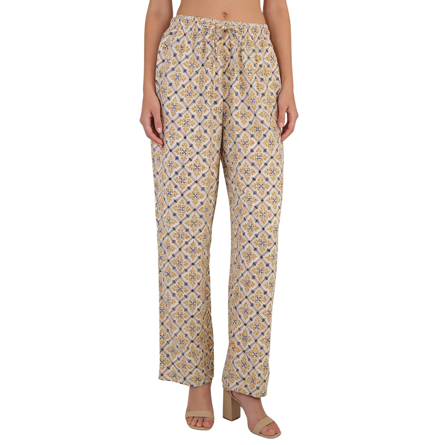 Women Printed Rayon Relaxed-Fit Lounge Pyjama Pants (Pack of 1)-image-26