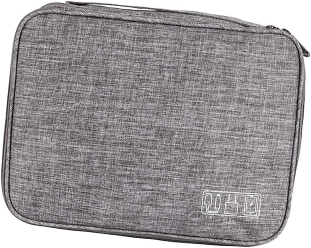 Cable Carrying Case for Electronics 3-layer Storage Bag u Disk Power Bank Organizer Pouch