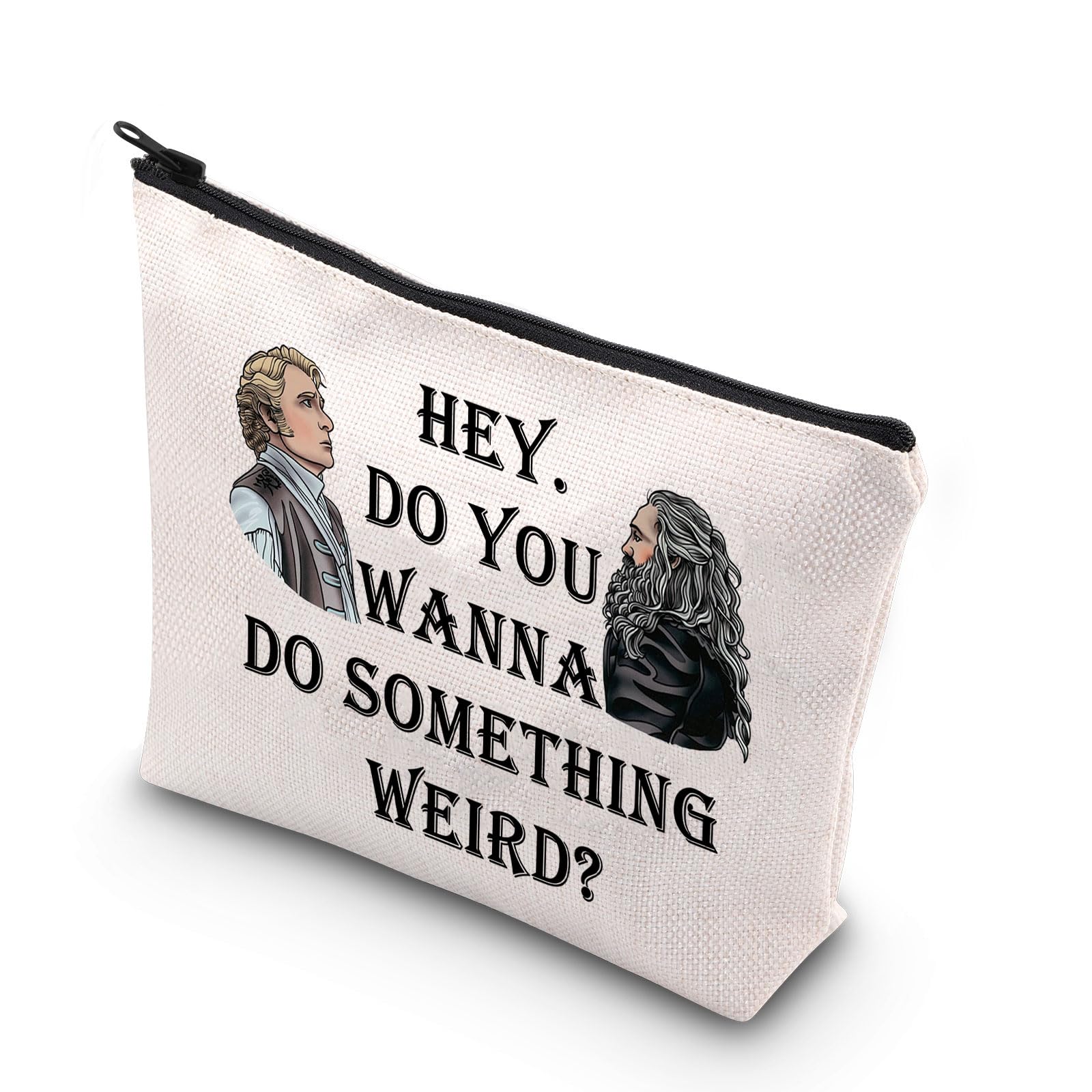 JNIAP OFMD TV Show Makeup Bag Stede And Edward Gifts Hey Do You Wanna Do Something Weird OFMD Merch Pirate Comedy TV Show Gift (Do Something Weird)