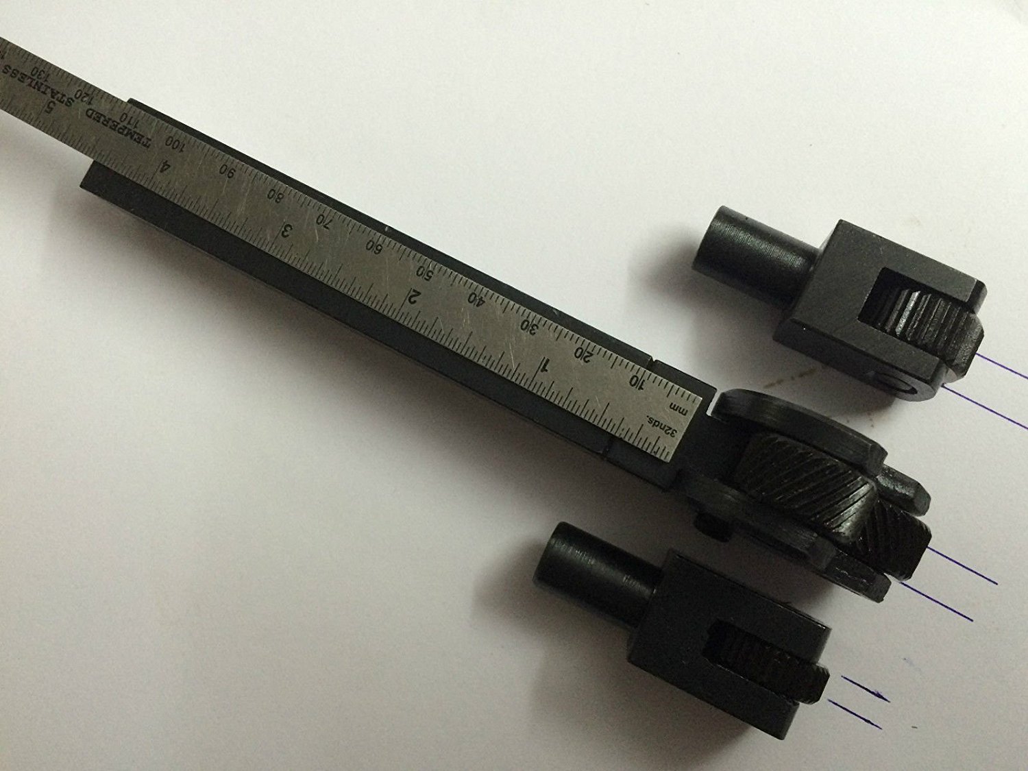Rändelwerkzeug mit Wechselköpfen, Diamant- und Linearmuster, 1,5 mm Teilung