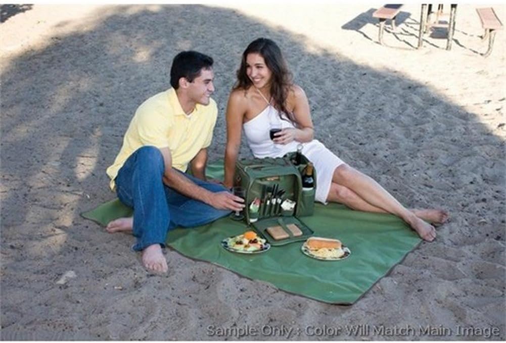 NCAA Hawaii Rainbows Malibu Picnic Tote with Deluxe Picnic Service for Two