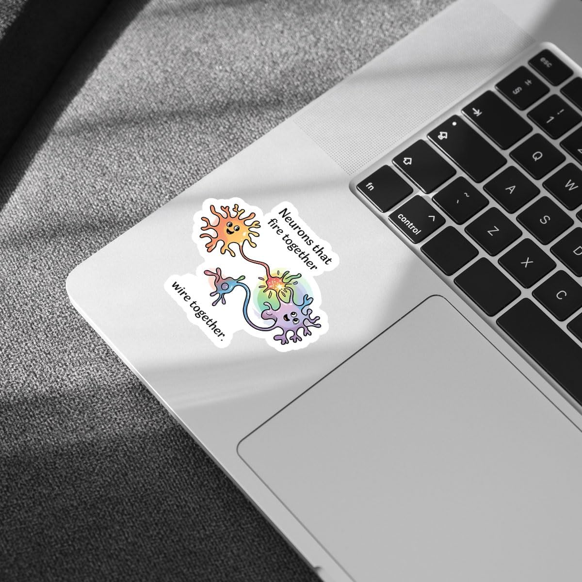 (3psc) Neurons that Fire Together Wire Together Sticker, Cute Neuron Psychology Gift Sticker, Funny Meme Science Medical Stickers for Laptop Water Bottle Car Phone Helmet Window 3" image 3