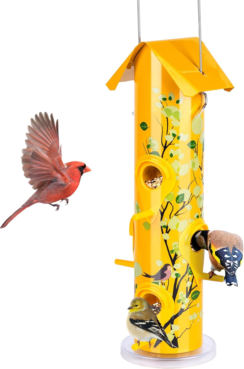 Kingsyard Mealworm Bluebird Feeder for Outdoors Hanging - Tube Bird Feeders for Outdoors Hangin