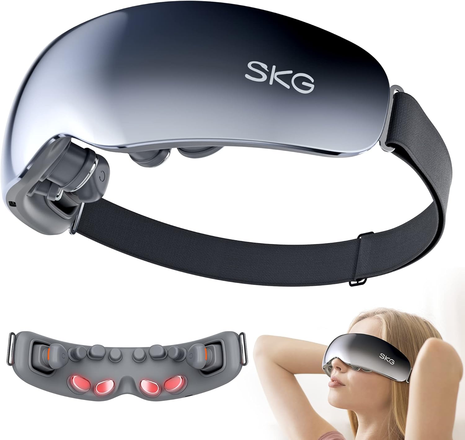 Eye See Eye Massager With Heat - Migraine Relief And Stress Relief! - Electric Air