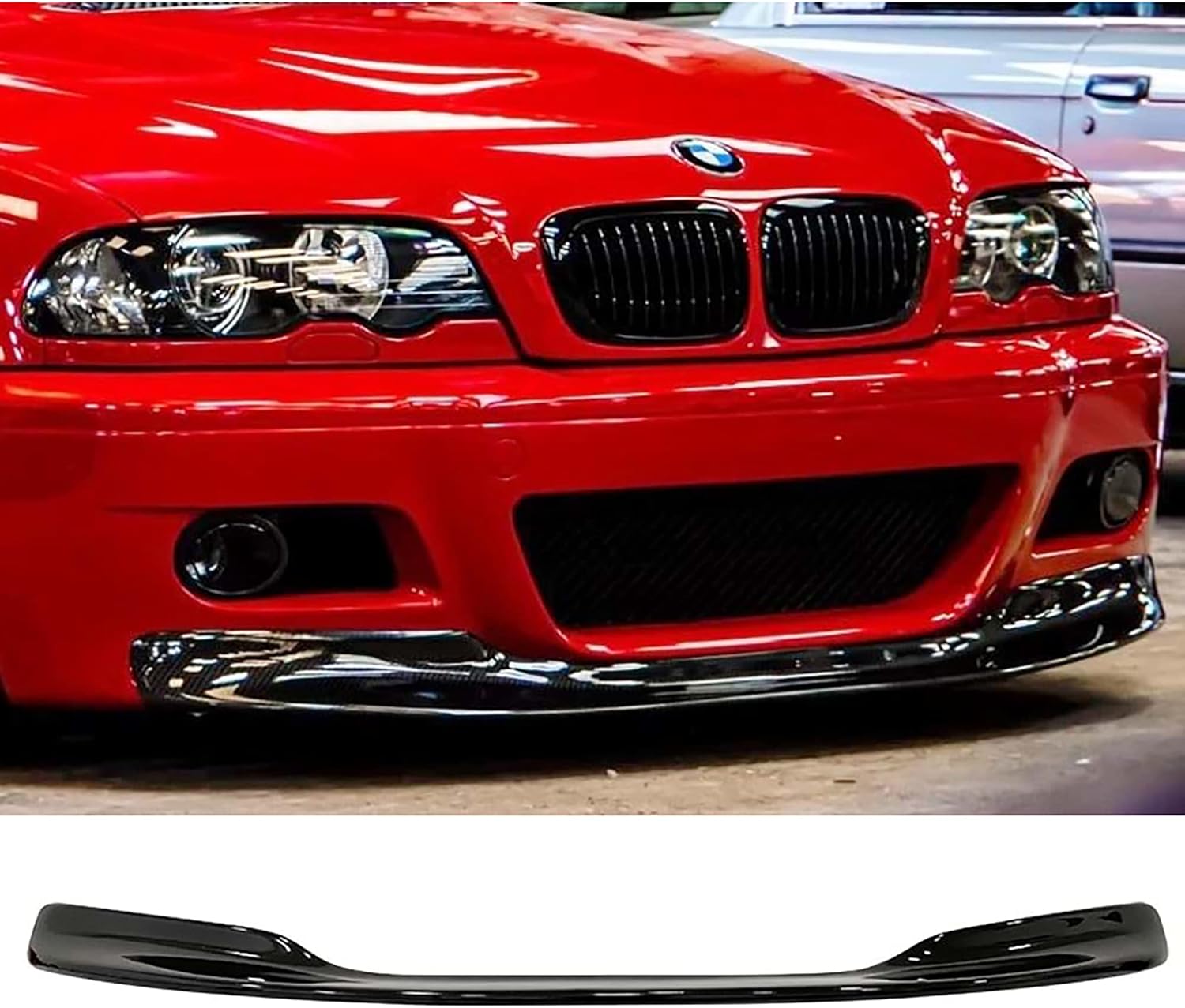 for BMW E46 M3 Bumper Front Splitter Lip Spoiler Gloss