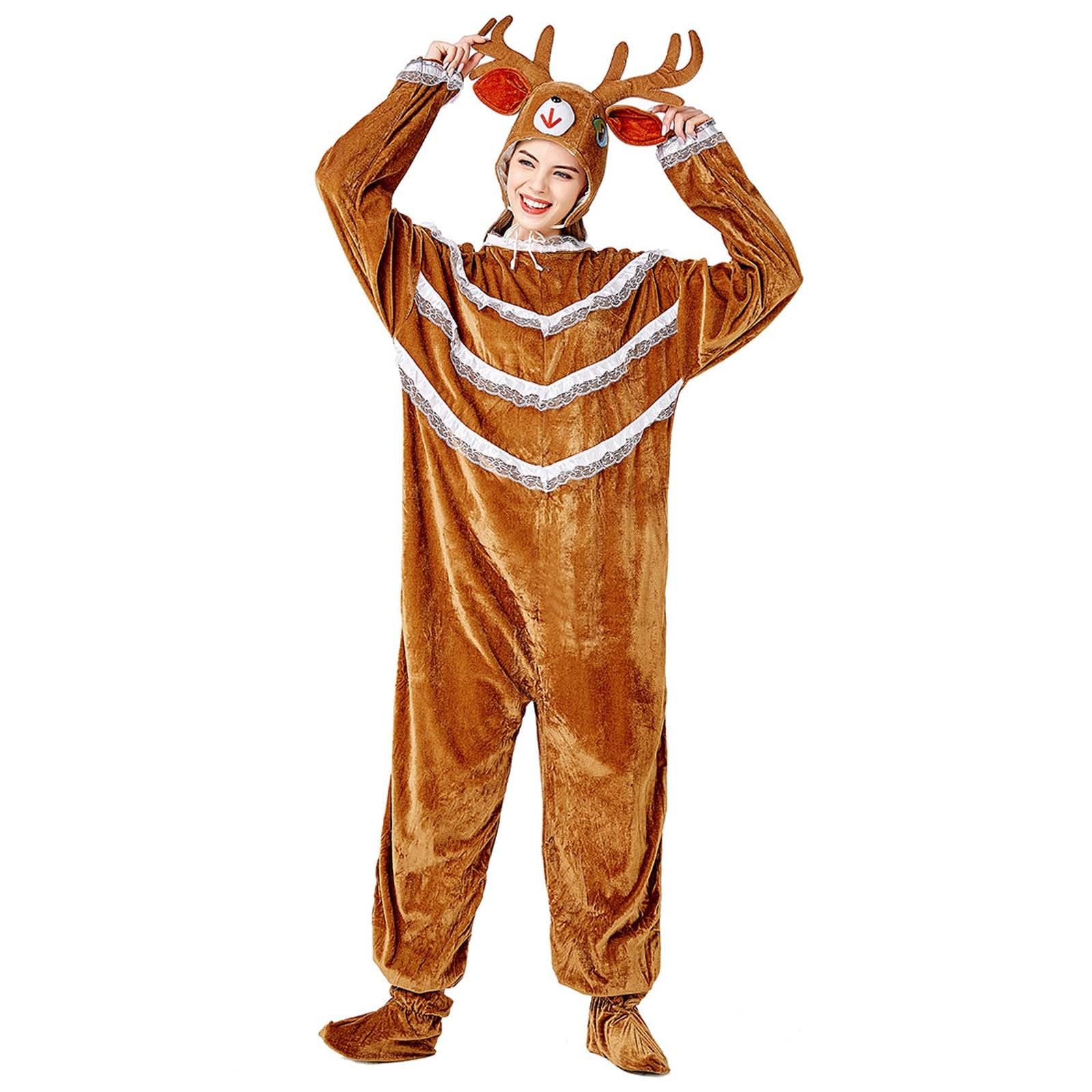 Generico Costume Natale Donna Renna