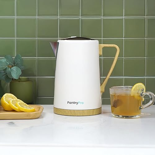 Miniatura 7 de PantryPro Hervidor eléctrico de ebullición rápida de 1.7L 1500W - Interior de acero inoxidable - Apagado automático, protección contra hervir en