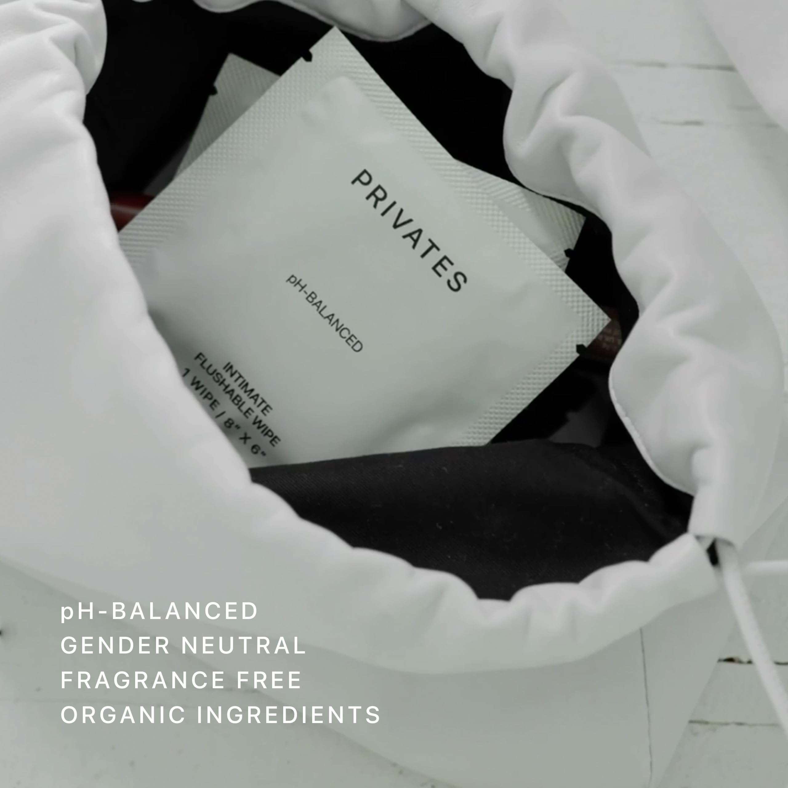 PRIVATES pH-Balanced Intimate Care Bundle | Wash & Wipes 10 Fl Oz + 25 Wipes