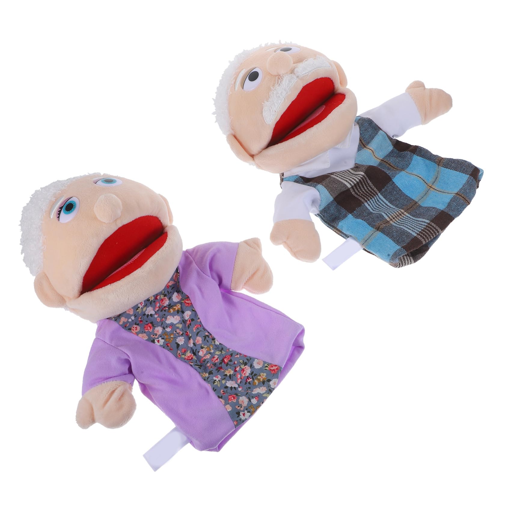Marionetas de Mano Realistas para Niños 2 Piezas Relleno de Algodón PP para Actividades de Imaginación y Sensibilidad