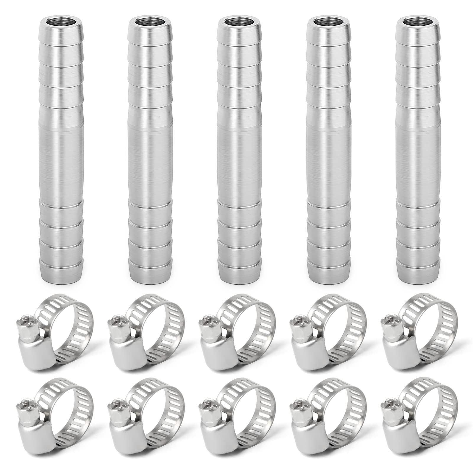 10 piezas de acero inoxidable 304 8 mm OD Barb a 1/2 "BSP barb de manguera macho, el agua de compresión de accesorios, industrial — view 31