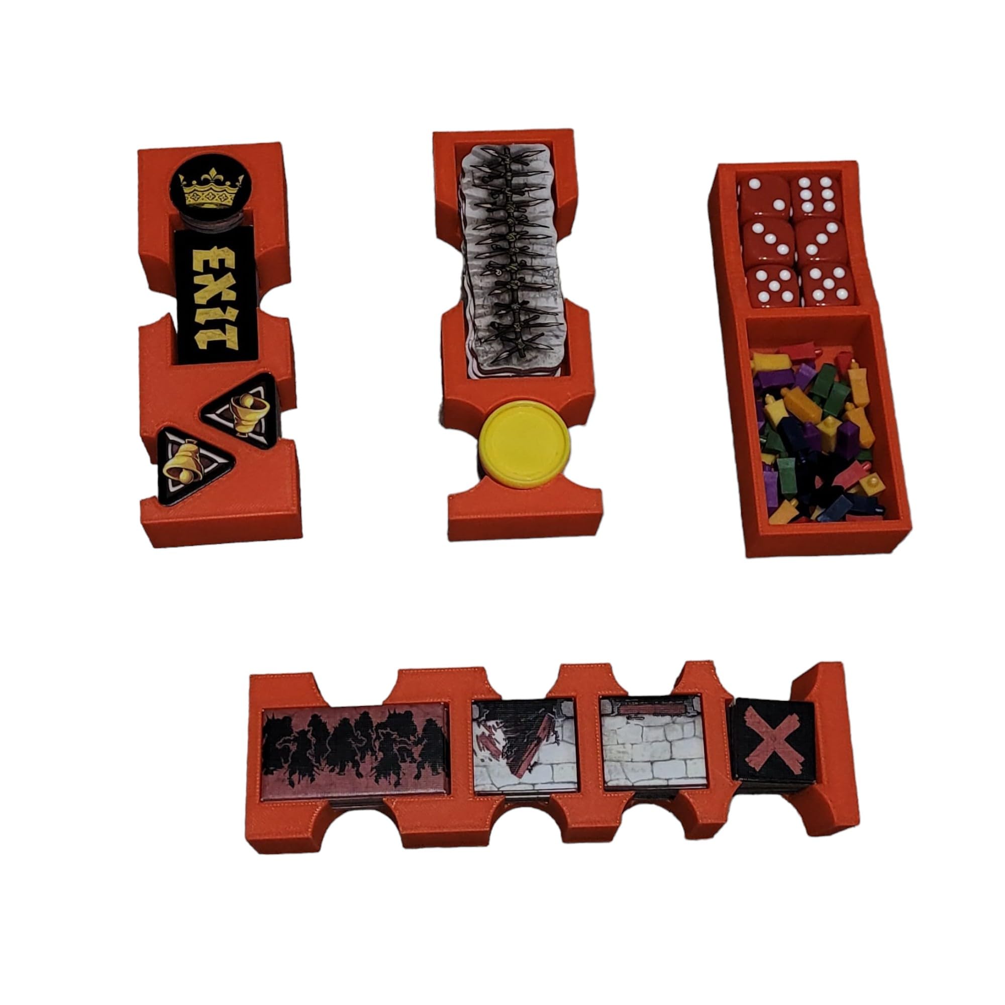 Générique Green Horde Zombie Storage Insert Organizer (Orange)