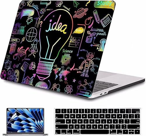 Miniatura 24 de Funda para MacBook Air de 15 pulgadas A3241 A3114 A2941 (versión 2023 2024 2025) – Carcasa rígida protectora a presión para MacBook Air de 15.3