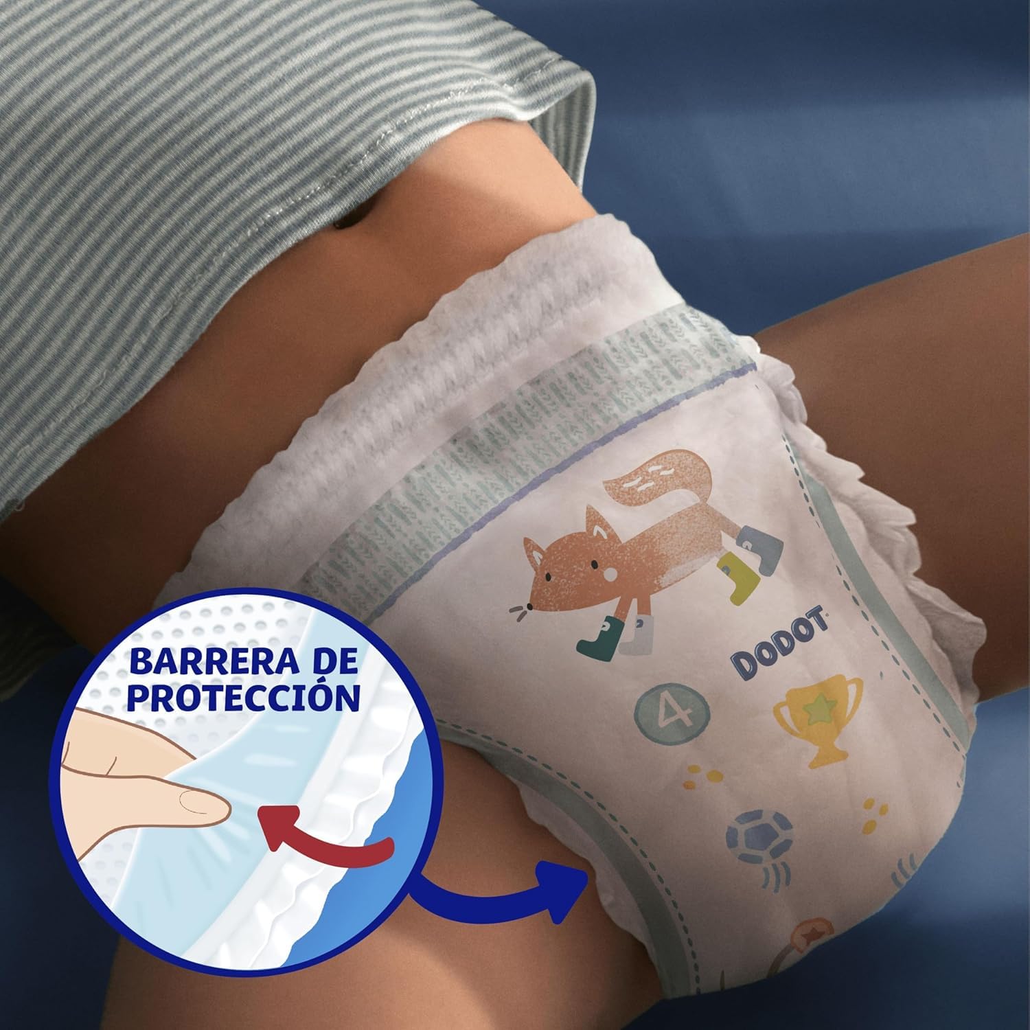 Dodot Bebé Pants Pañales, Talla 5, 11-16 kg, 116 Pañales, Pañal-Braguita con Ajuste 360° Anti-Fugas, Barrera STOP Fugas y Hasta 12 Horas de Sequedad, Pack Ahorro