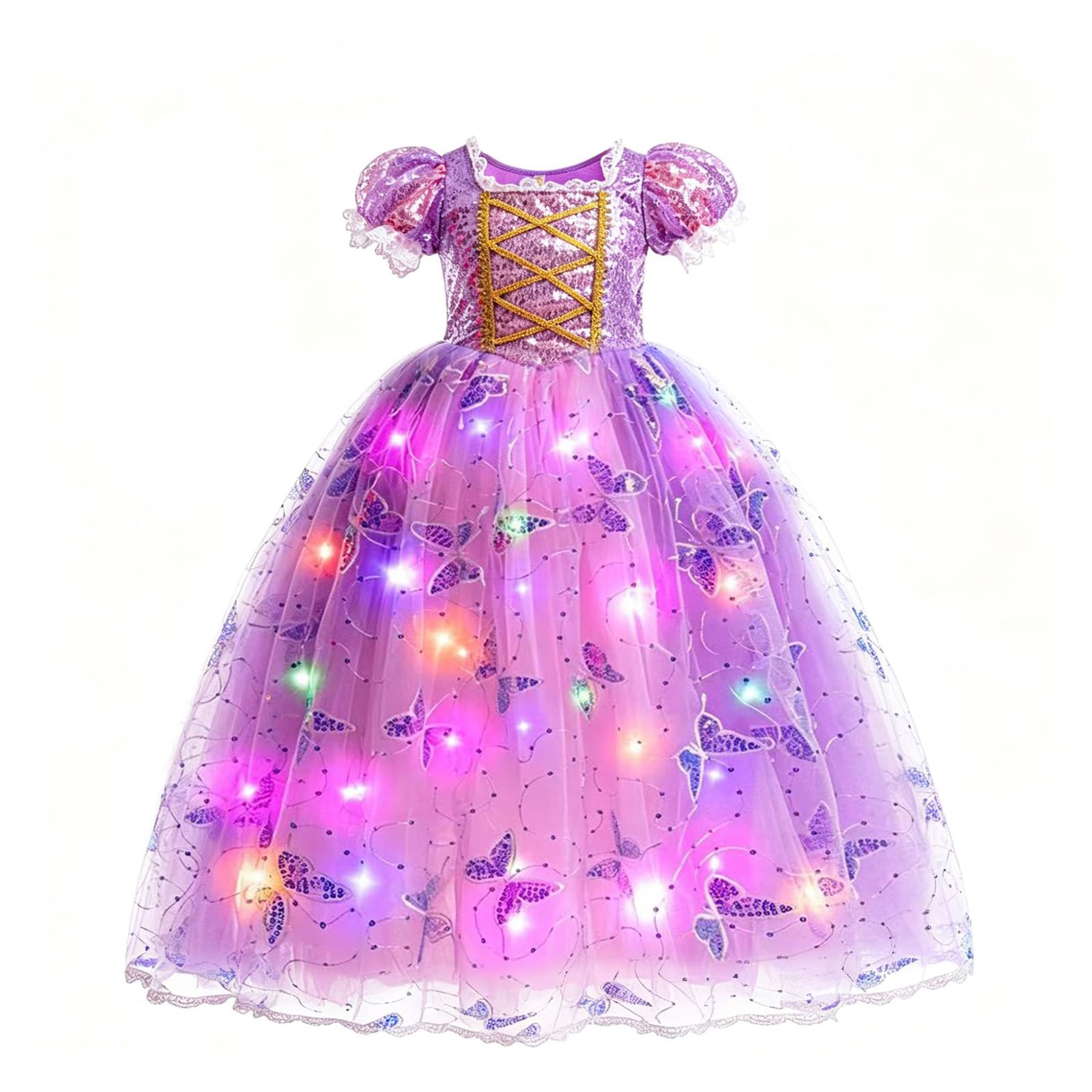 Costume da principessa per bambine, colore: viola