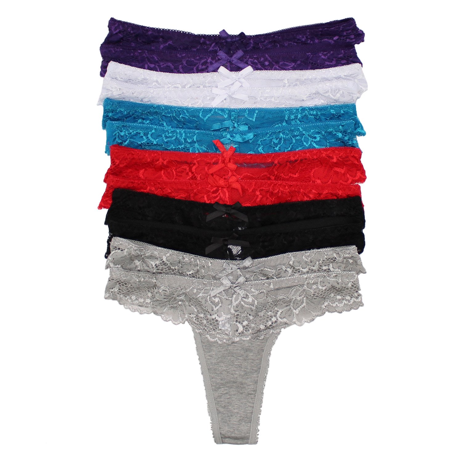 Mamia's 12 Pack Cotton Spandex Thong