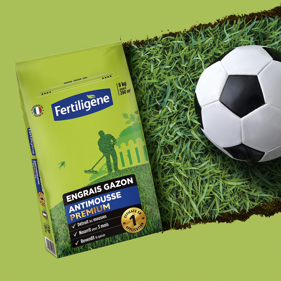 Fertiligène Engrais Gazon antimousse Premium 3,2 kg