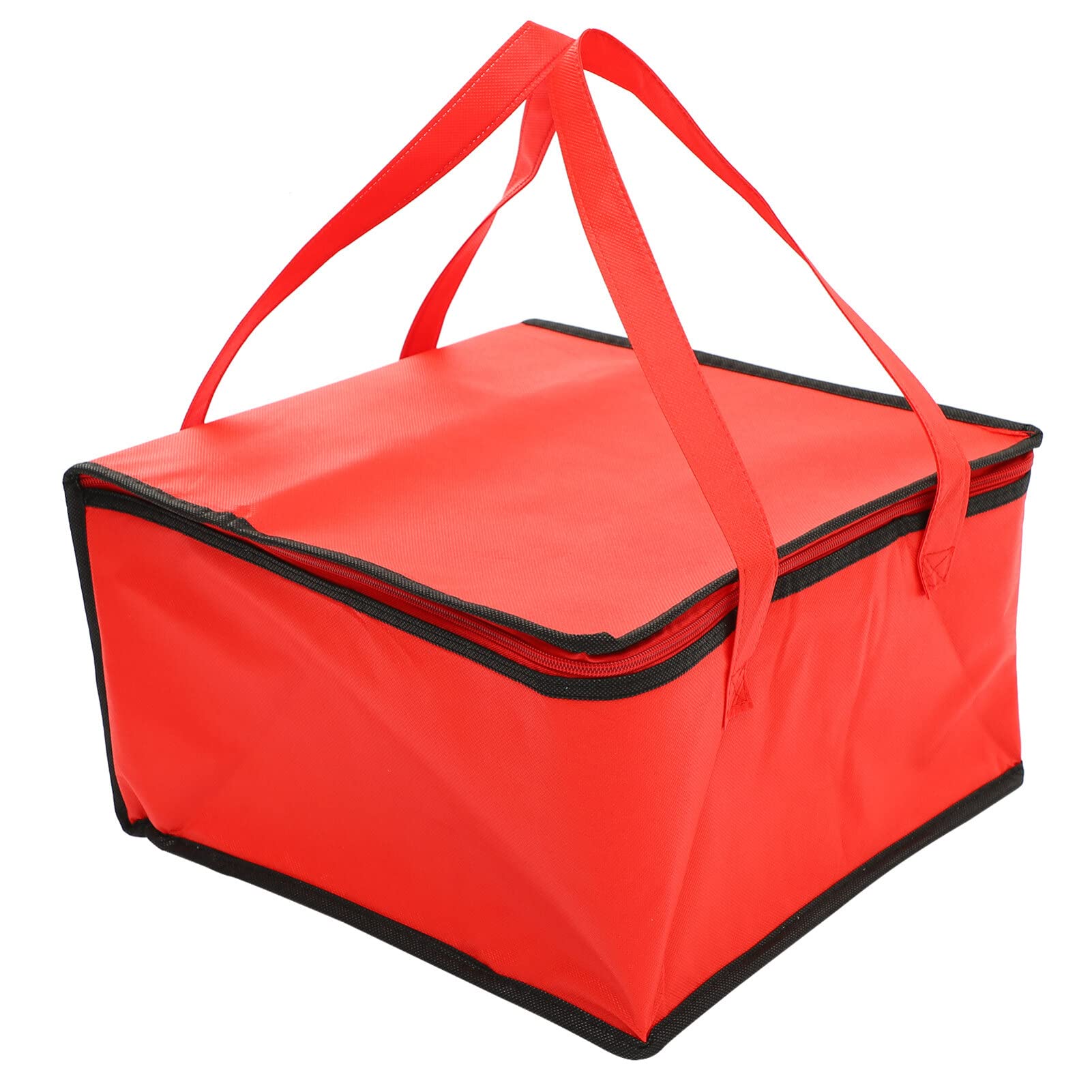 BESTonZON Insulated Food Deliverys Bag 2pcs Pizza Takeout Carrier Reusable Grocery Shopping Bags Thermal Tote Cooler Keep Food Warm Catering Bags