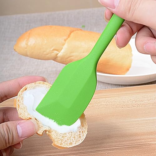 Miniatura 4 de Juego de 4 espátulas de silicona resistentes al calor para cocinar utensilios de cocina antiadherentes, raspadores de goma flexible para hornear,