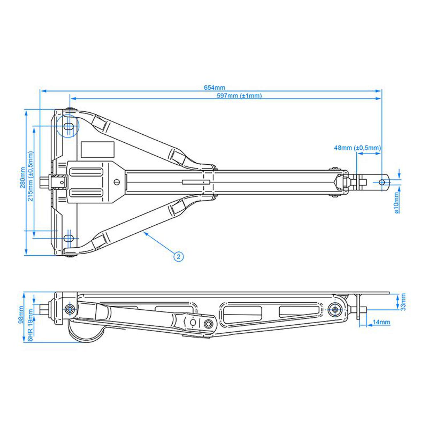4x PROPLUS Ausdrehstütze Stützfuß Steckstütze Wohnwagen 19mm Kurbelstützen 600kg