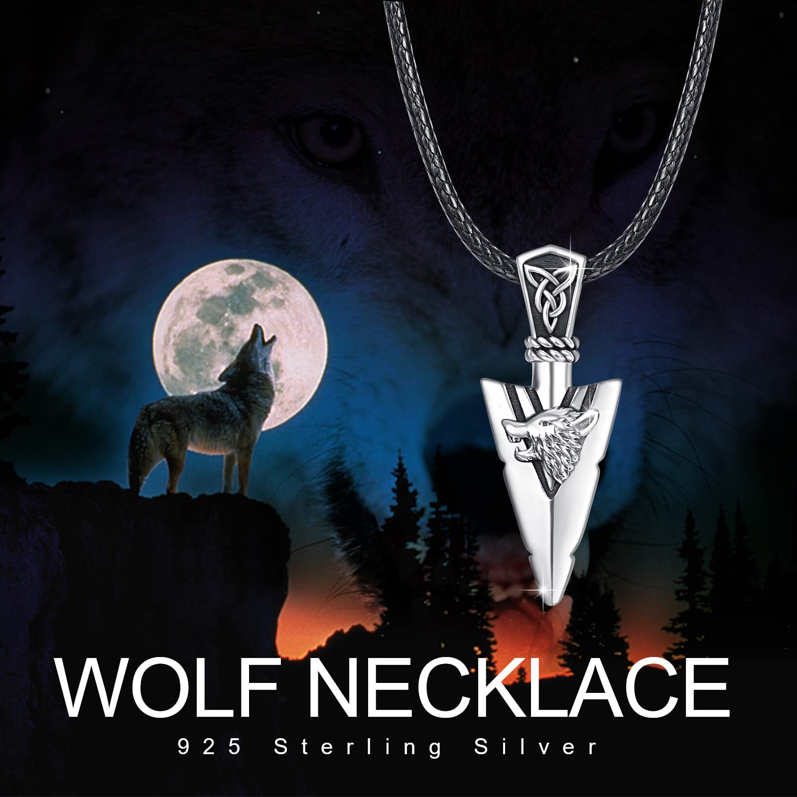 Kette Herren 925 Sterling Silber Pfeilspitze Halskette Pfeil Anhänger Halskette Geschenke für Mann Damen Bruder
