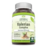 Valerian Complex Supplement | 1200 Mg per Serving | 90 Veggie Capsules | Non-GMO | Gluten-Free | Made in USA