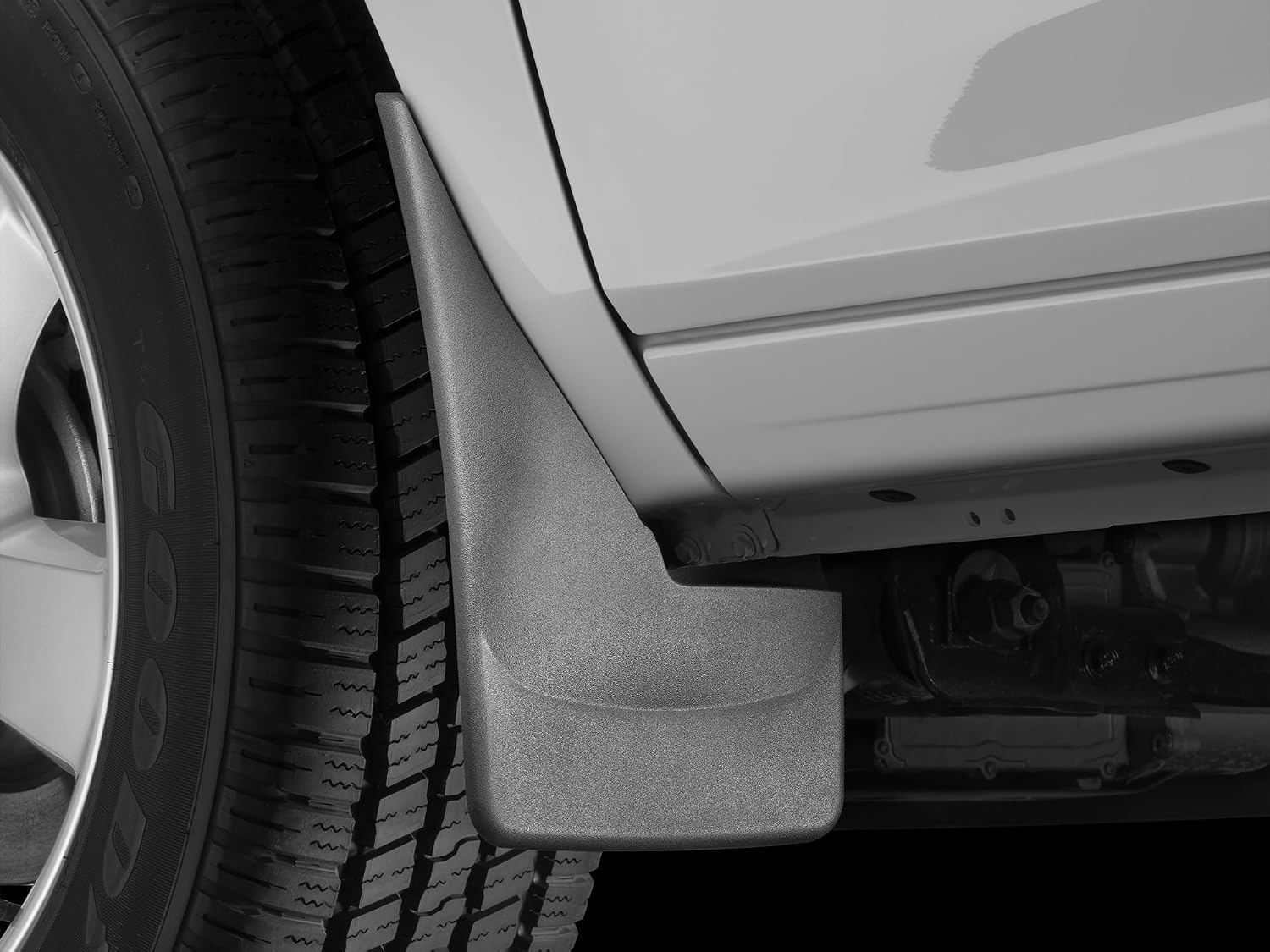 WeatherTech Custom No Drill Splash Guard MudFlaps for RAM Ram 1500, Ram 1500 Classic, Ram Truck 1500 - Front Pair (110024), Black