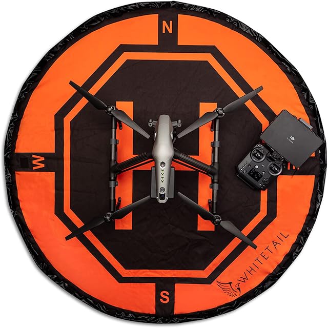 Whitetail 5ft Diameter Weighted Drone Take Off Landing Mat for Inspire 2