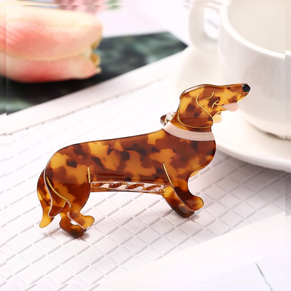 Amazon.com : Noverlife Hair Clip, Dachshund Dog - Small Hair