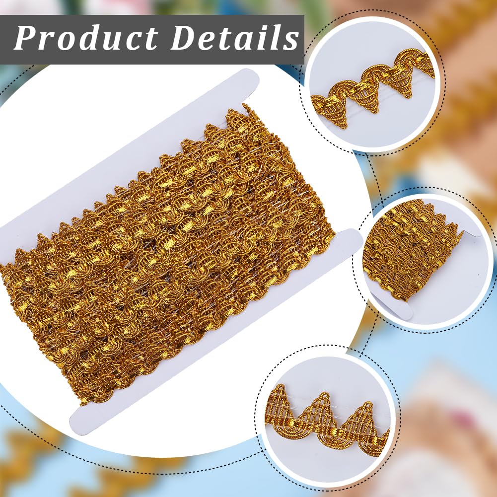 Wheat Gimp Braid Trim - 15.3 Yards Polyester Decorative Ribbon For Crafts, Upholstery, Curtains & DIY - View #5