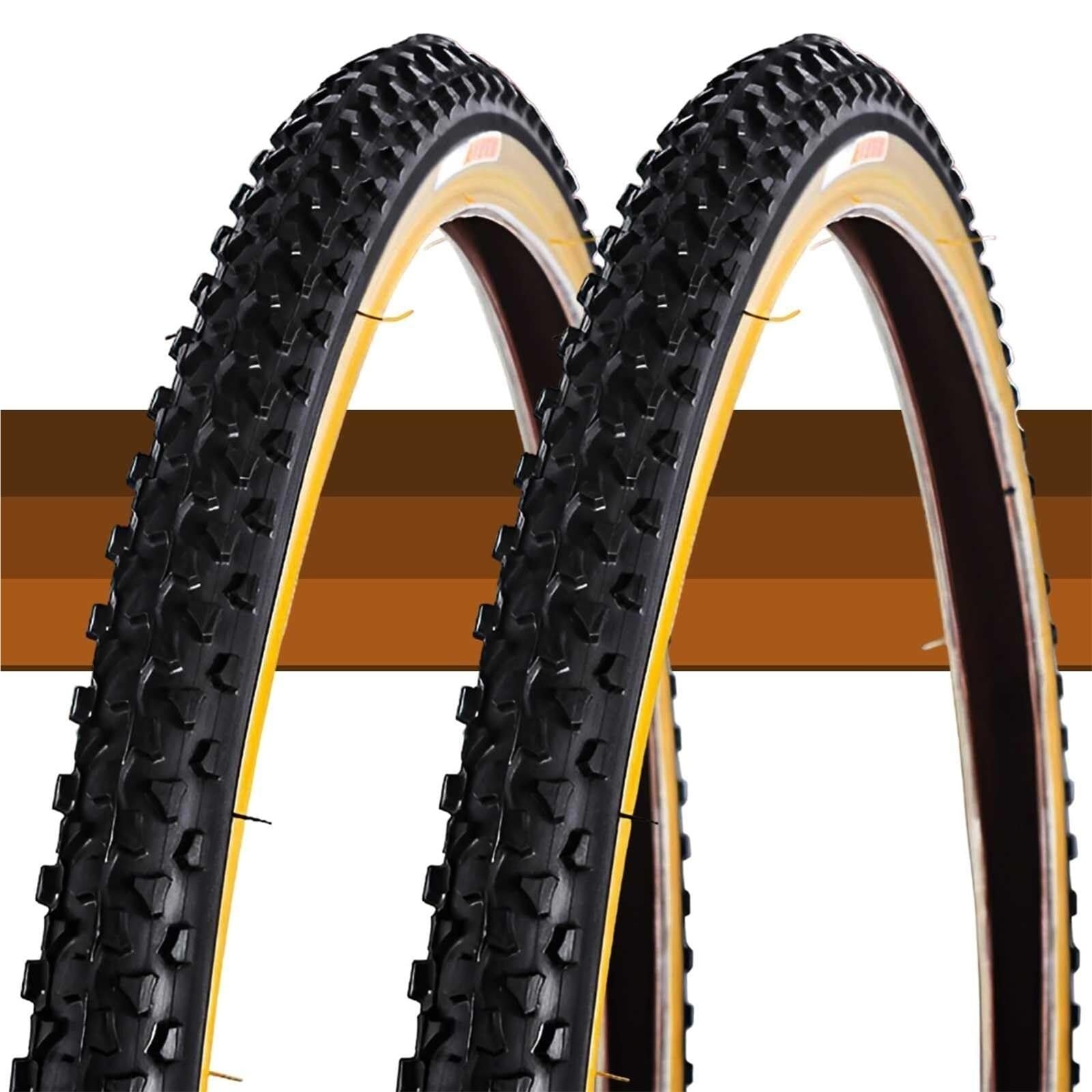24x1,5 (40-507) Opona Rowerowa Odporna na Przebicia, Wszystkie Tereny dla MTB, Komunikacji Miejskiej i Szlaków, Wzmacniana Ściana Boczna, 24x1.5 Wysoki Chwyt(2pcs)