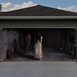 Halloween Garage Door Cover Banner Female Ghost Halloween Garage Door De...