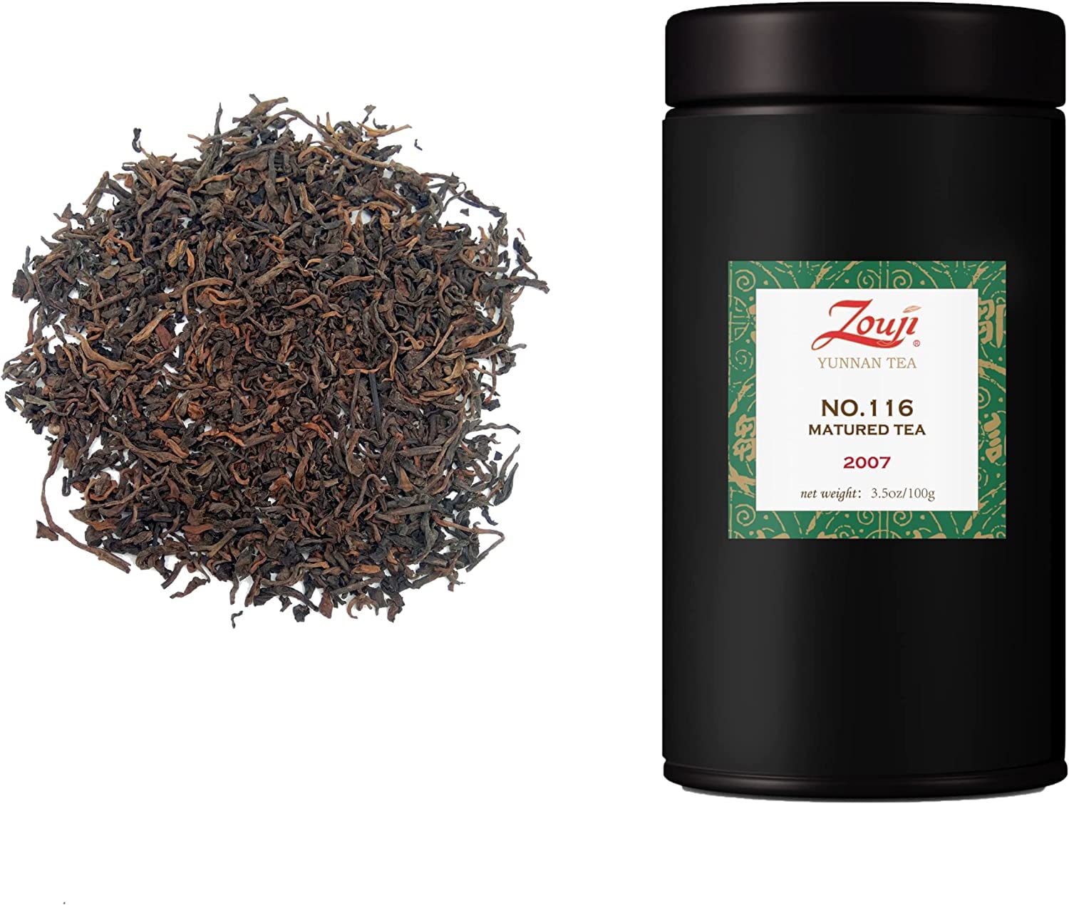Yunnan Tuocha Zouji – Wybór Nagradzany – 100g Gniazdo + 100g Herbata Luomu No.116 + 7 Saszetek Aromatyzowanych – Razem 217g – Gwarantowane Pochodzenie z Yunnan
