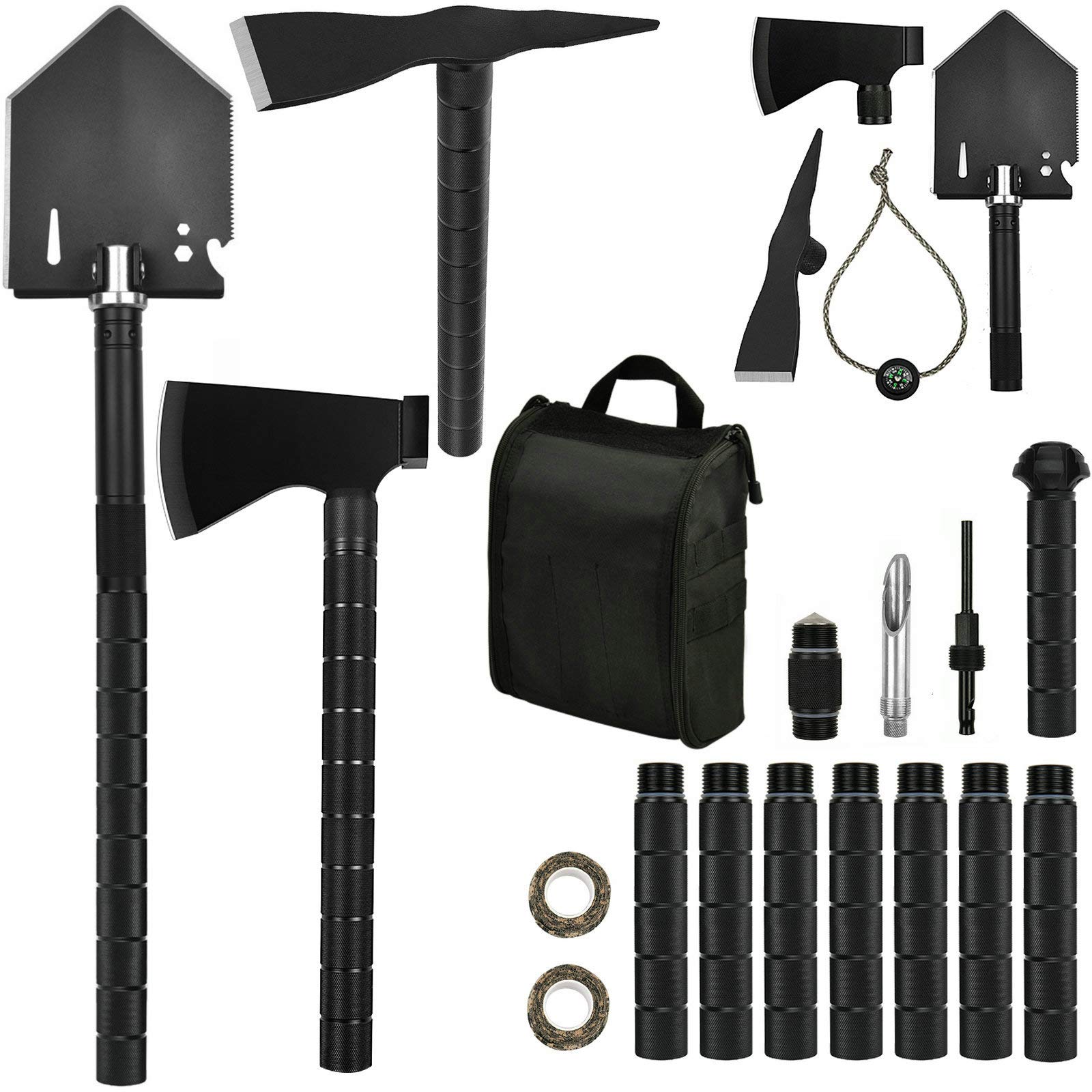 Buy IUNIO Survival OffRoading Tool Kit, Folding Shovel, Camping Axe