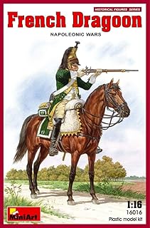 MiniArt 1:16 Scale French Dragoon Napoleonic Wars Plastic Model Kit, 17.8 x 4.8 x 17.3 centimetres, Erdton