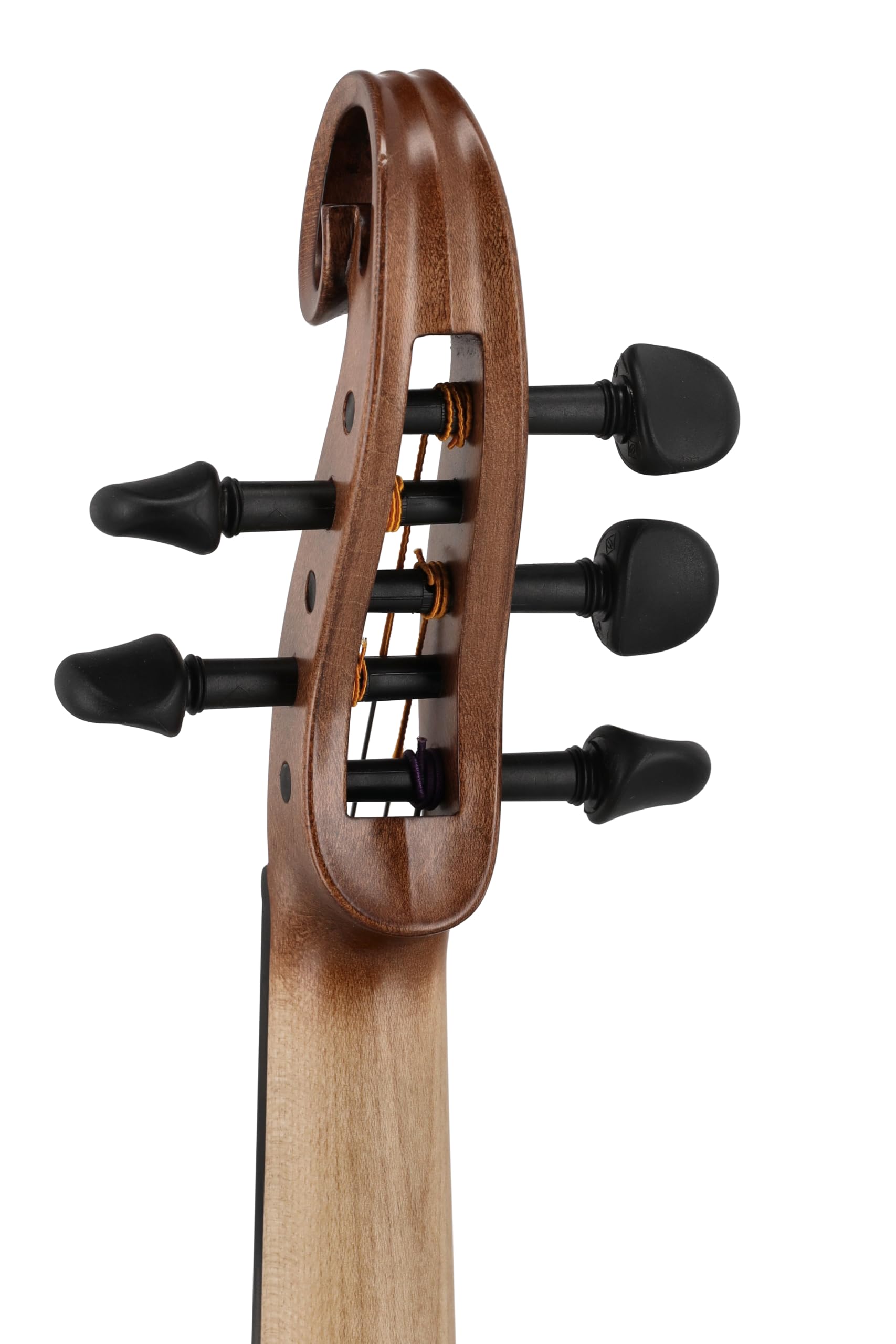 Violino elettrico GEWA, violino elettronico, Novita 3.0 oro-marrone con adattatore per poggiaspalla, 5 corde