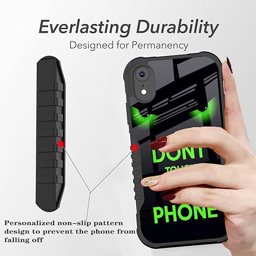 Miniatura 3 de Funda compatible con iPhone XR para hombres y niños, resistente a los golpes, funda de policarbonato duro de silicona suave, resistente a