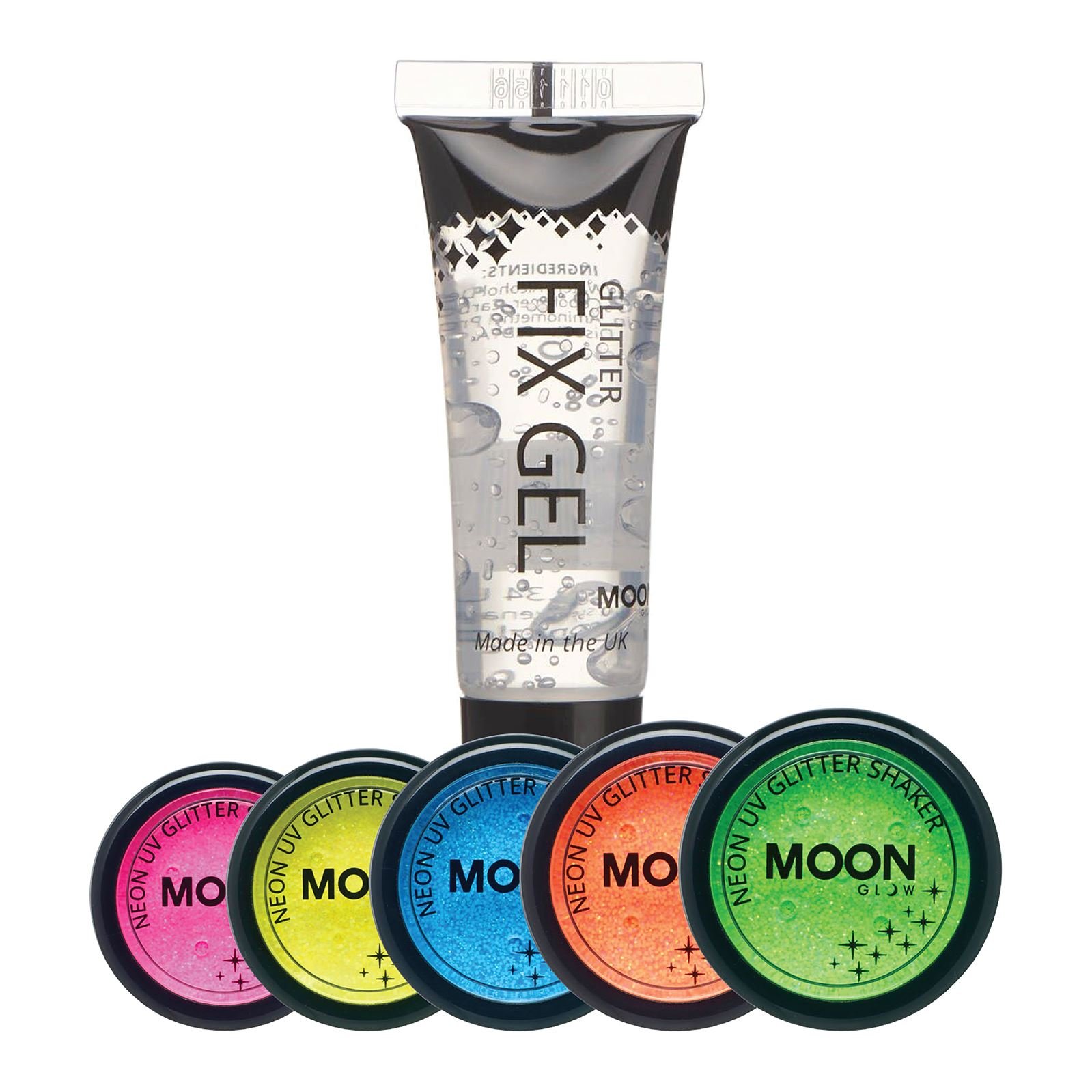 Paillettes UV néon Moon Glow Shaker pour un maquillage fluo longue tenue