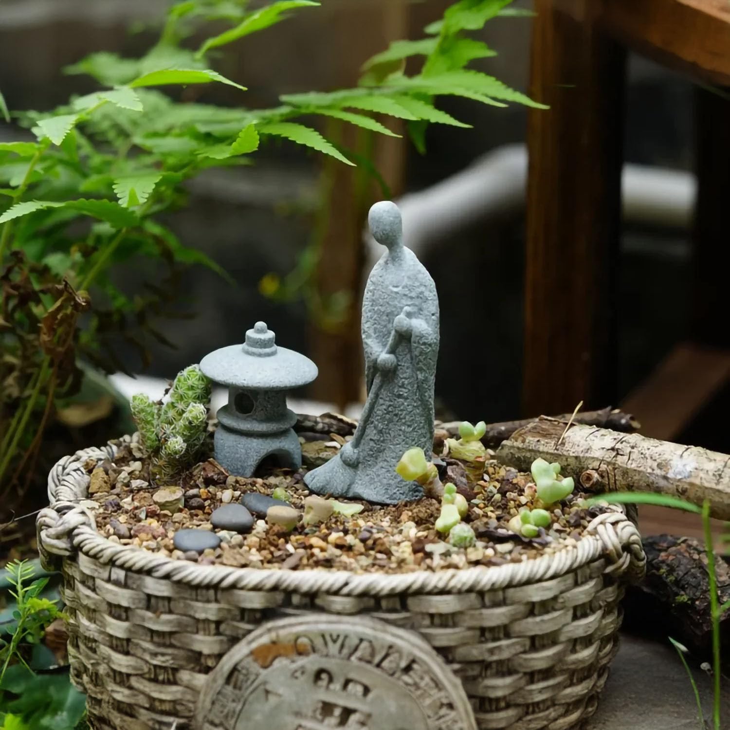 Amazon.com: picocosmxiruo Miniature Small Zen Style Stone Lamp Amazon.com: picocosmxiruo Miniature Small Zen Style Stone Lamp