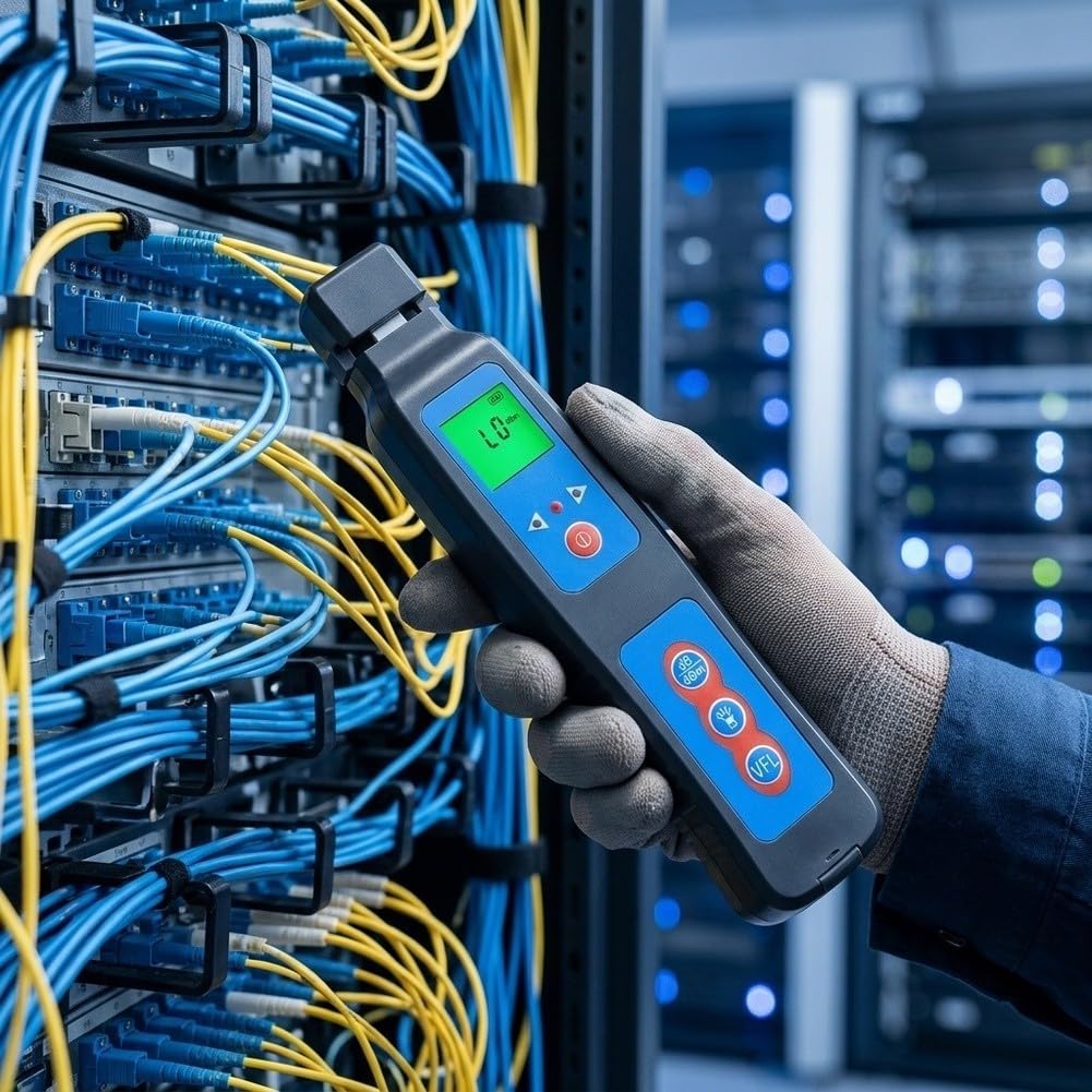 Localizador de fallas de fibra óptica con luz roja 650nm para fibra óptica