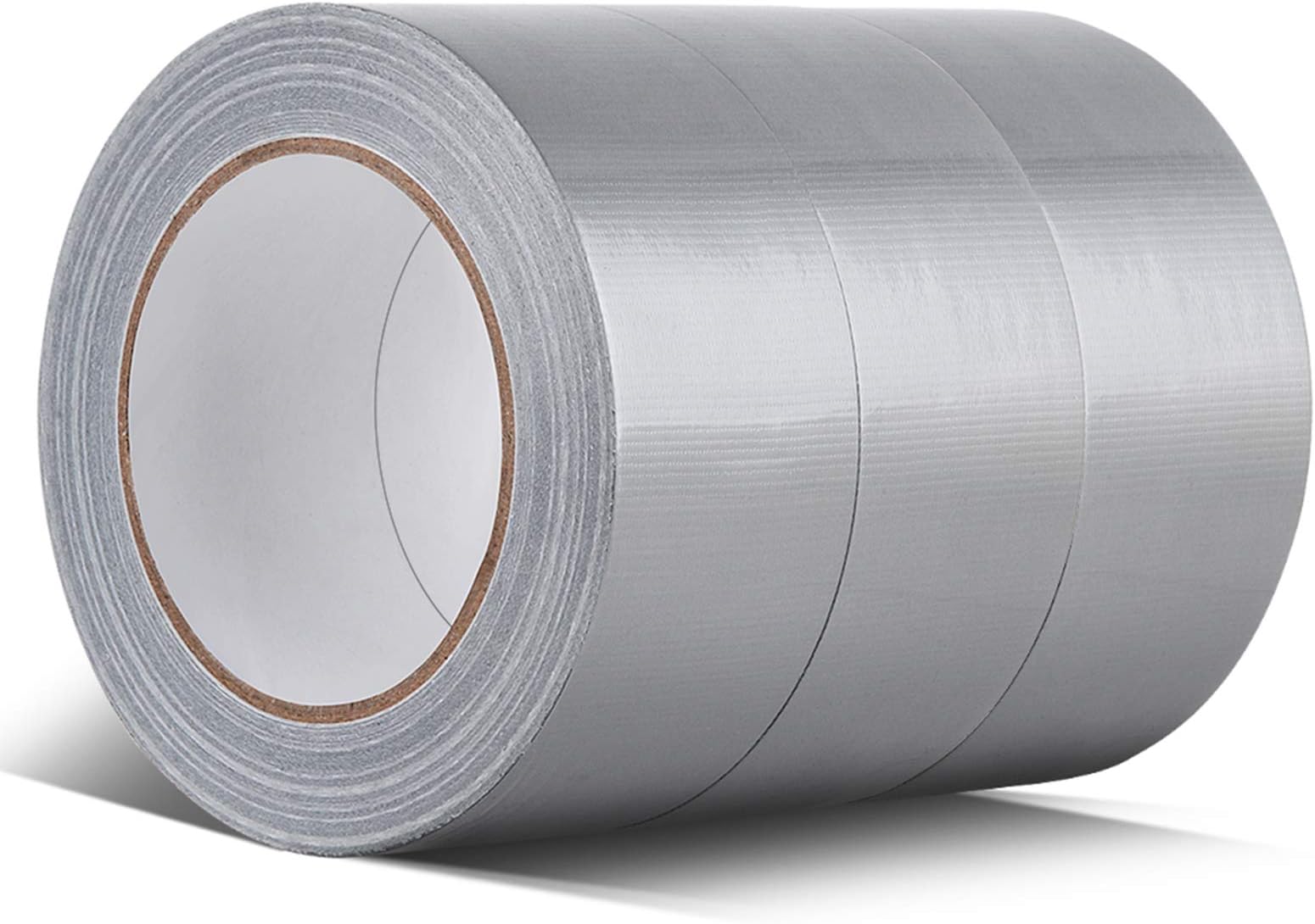 Duct Tape, Silver Grey Duct Tape Bulk for Indoor Outdoor, 1.88 Inches Width x 35 Yard Length (3 Rolls per Pack)